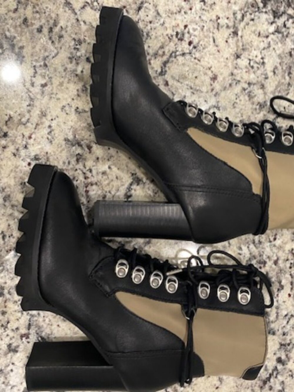RUDSAK women's leather lace-up heeled winter boots